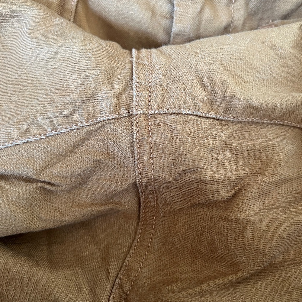Anthropologie Colette by Maeve Linen-Blend Cropped Wide-Leg Pant- Size 32 - Picture 3 of 4